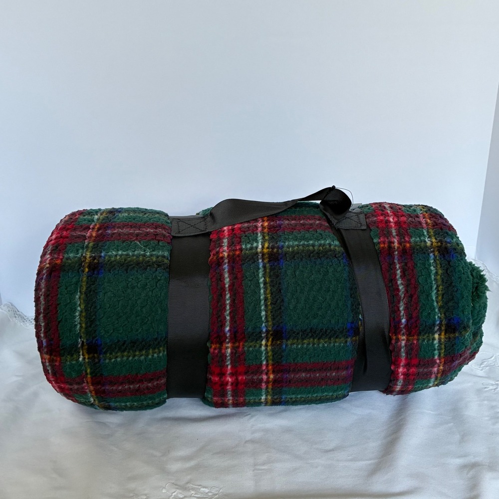 Northeast Outfitters Blanket 50x60 Tartan Plaid Sherpa Fleece Cabin Lodge Rustic